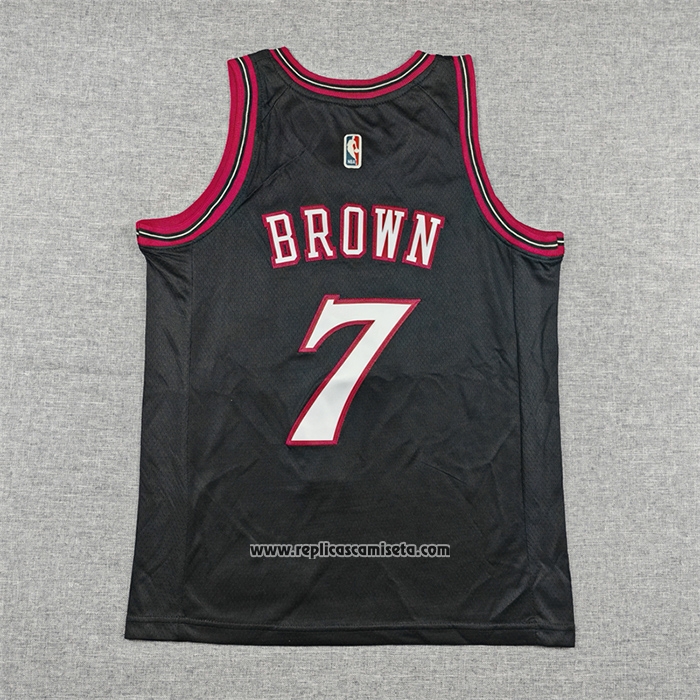 Camiseta Nino Philadelphia 76ers Jaylen Brown NO 7 Classic 2025-26 Negro